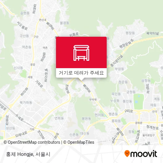 홍제 Hongje 지도