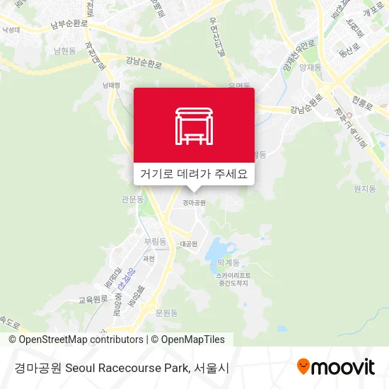 경마공원 Seoul Racecourse Park 지도