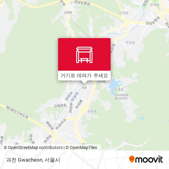 과천 Gwacheon 지도