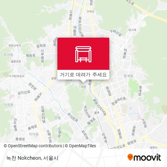 녹천 Nokcheon 지도