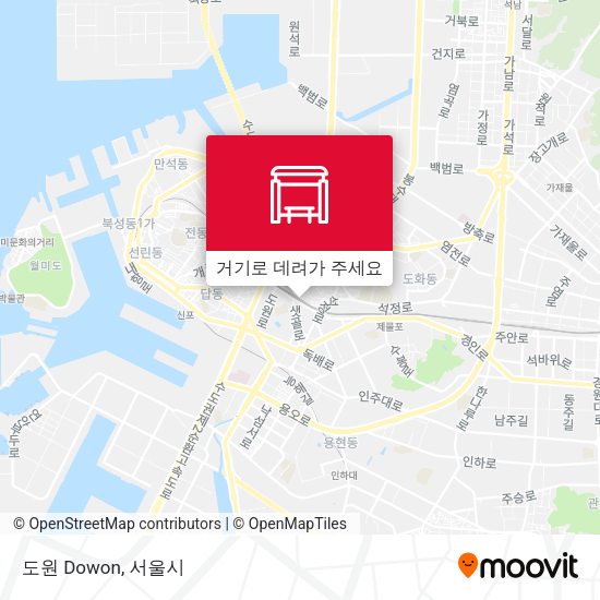 도원 Dowon 지도