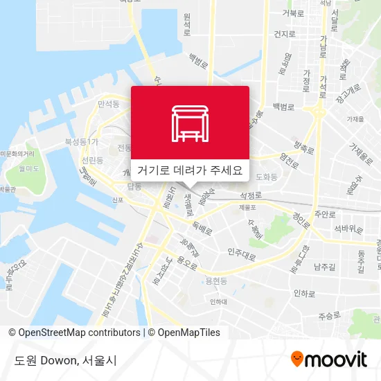 도원 Dowon 지도