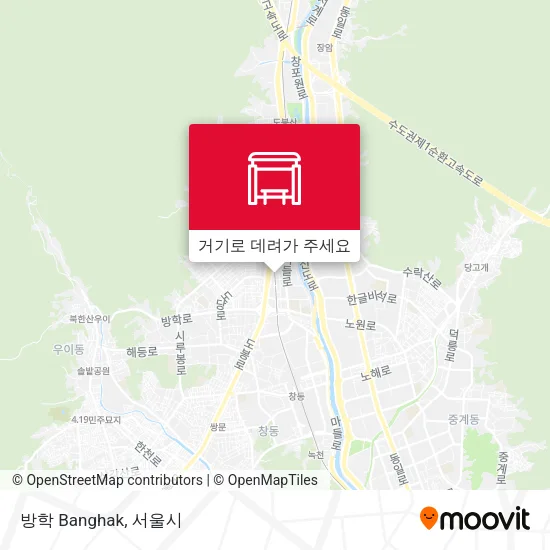 방학 Banghak 지도