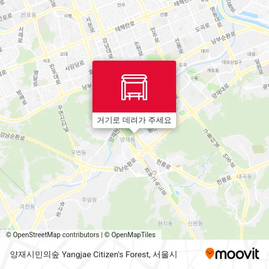 양재시민의숲 Yangjae Citizen's Forest 지도