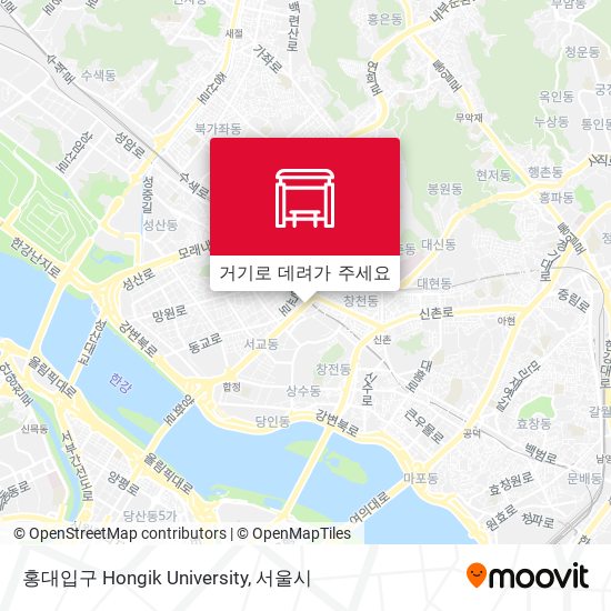 홍대입구 Hongik University 지도