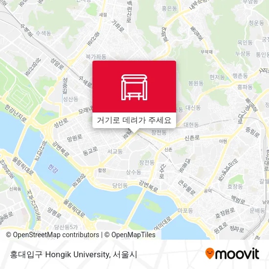홍대입구 Hongik University 지도