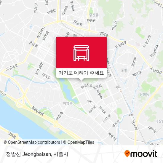 정발산 Jeongbalsan 지도