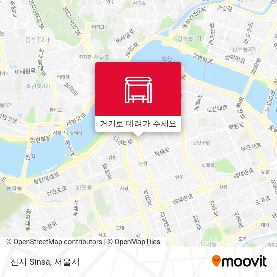 신사 Sinsa 지도