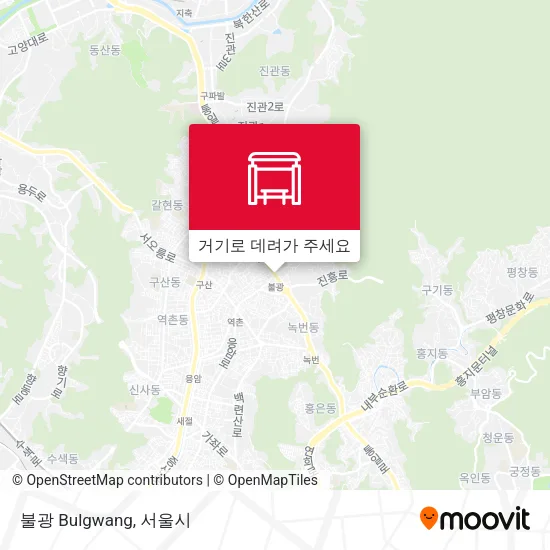 불광 Bulgwang 지도