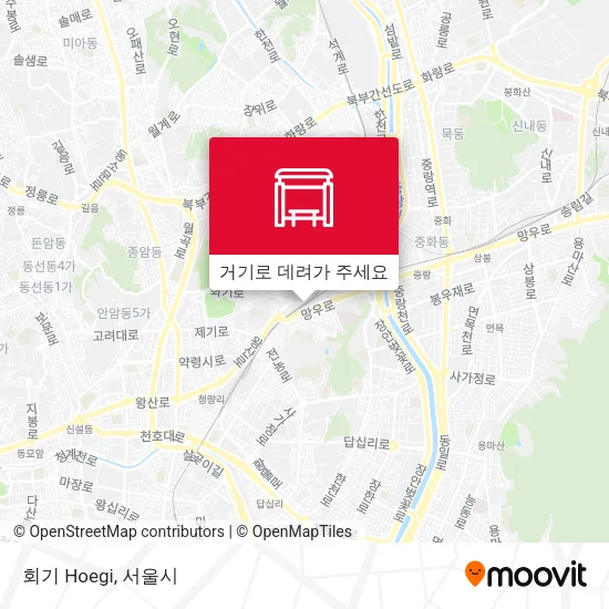 회기 Hoegi 지도