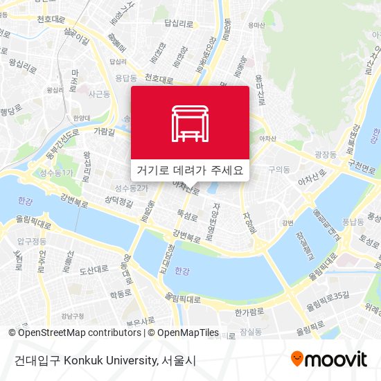 건대입구 Konkuk University 지도