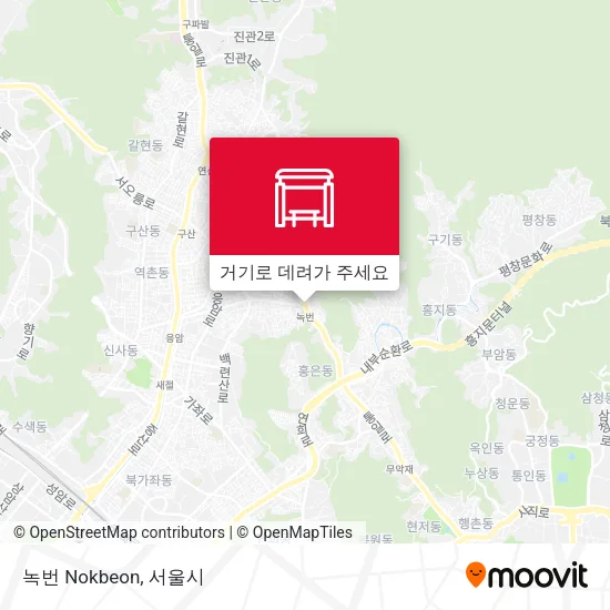 녹번 Nokbeon 지도