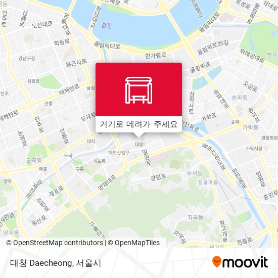 대청 Daecheong 지도