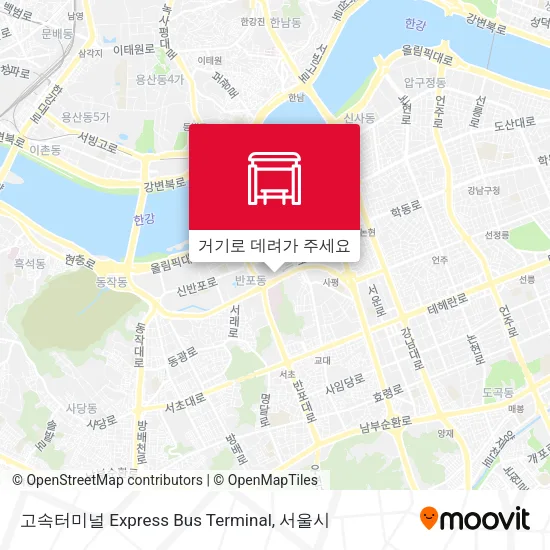 고속터미널 Express Bus Terminal 지도