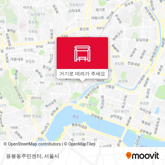 응봉동주민센터 지도