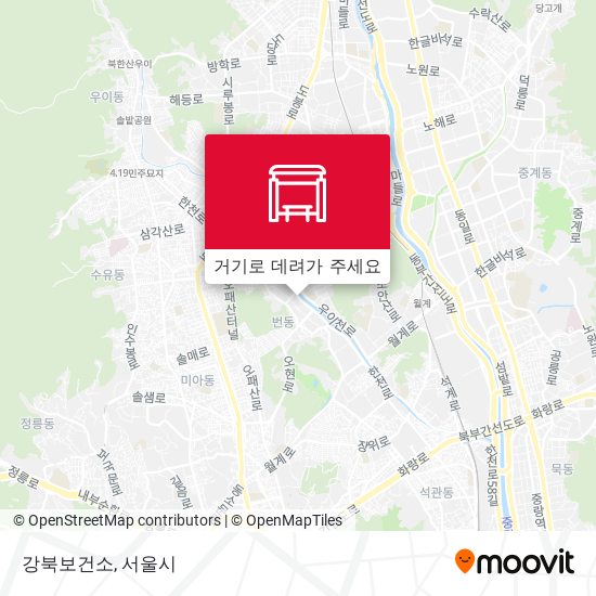 강북보건소 지도