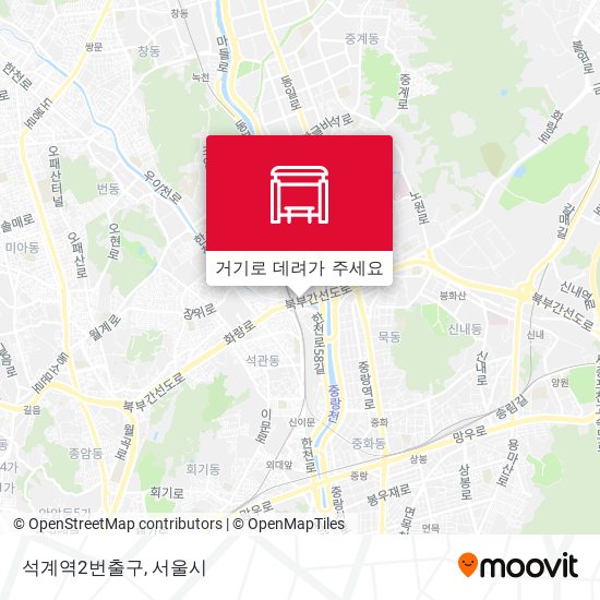 석계역2번출구 지도