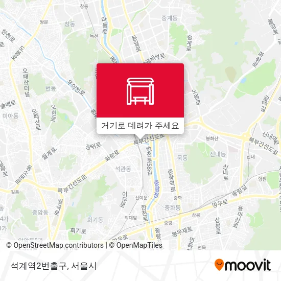석계역2번출구 지도