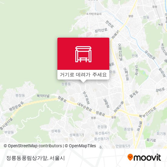 정릉동풍림상가앞 지도