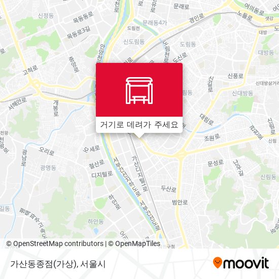 가산동종점(가상) 지도