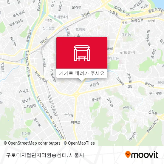 구로디지털단지역환승센터 지도
