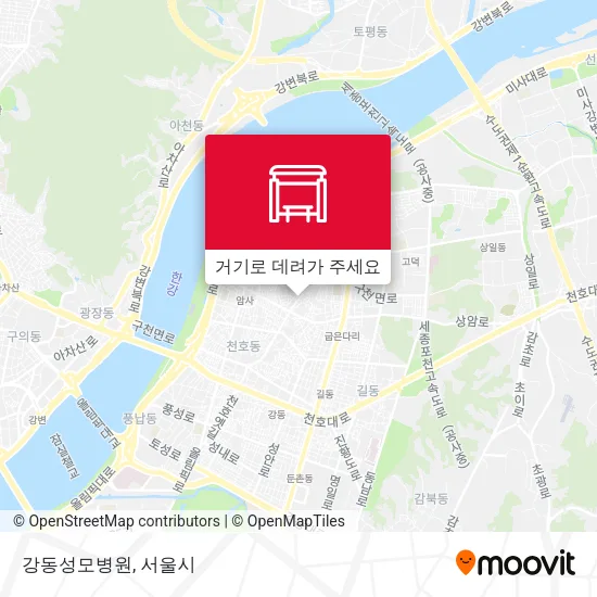 강동성모병원 지도