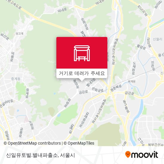 신일유토빌.별내파출소 지도