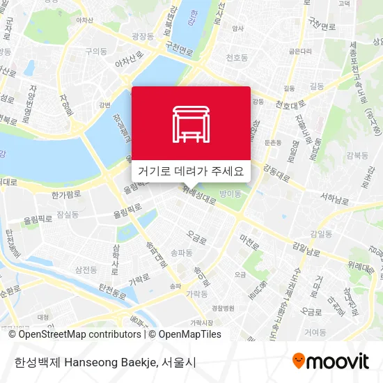 한성백제 Hanseong Baekje 지도