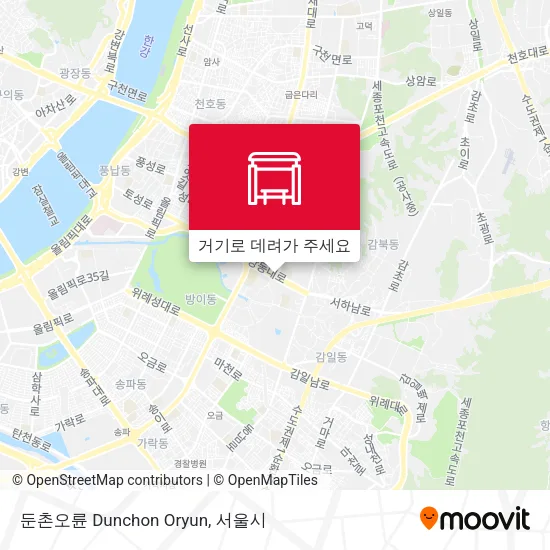 둔촌오륜 Dunchon Oryun 지도
