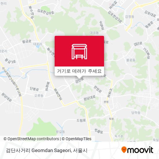 검단사거리 Geomdan Sageori 지도