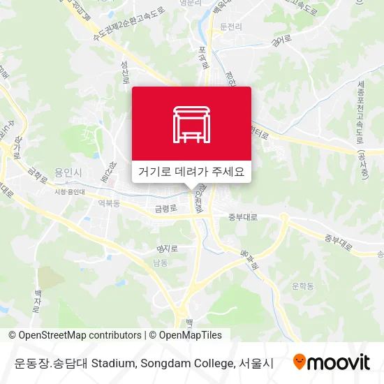 운동장.송담대 Stadium, Songdam College 지도
