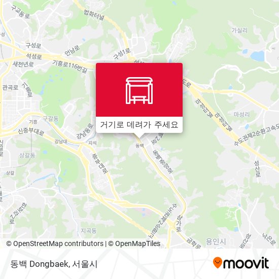 동백 Dongbaek 지도