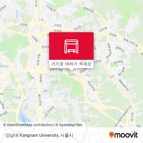 강남대 Kangnam University 지도