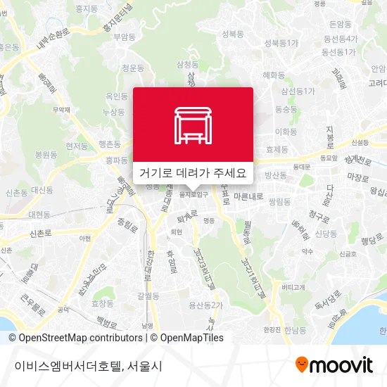 이비스엠버서더호텔 지도
