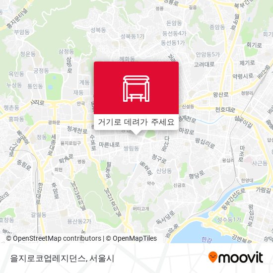 을지로코업레지던스 지도