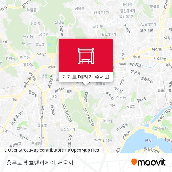 충무로역.호텔피제이 지도