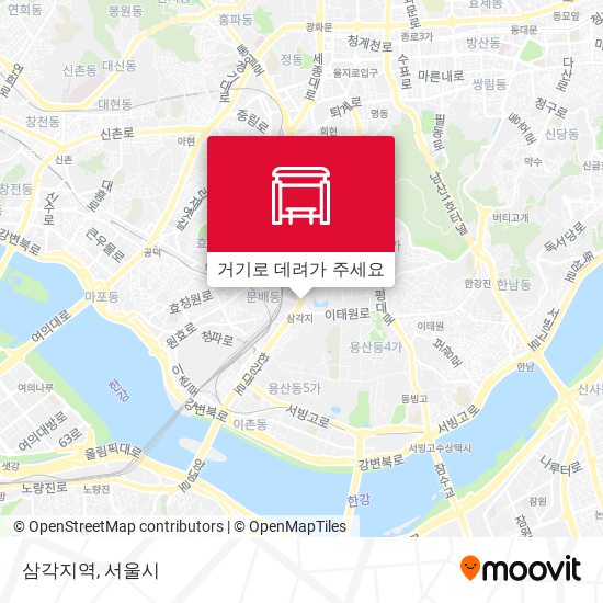 삼각지역 지도