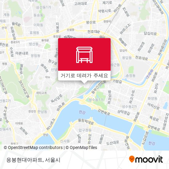 응봉현대아파트 지도