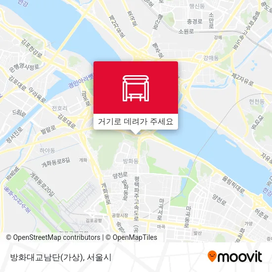 방화대교남단(가상) 지도