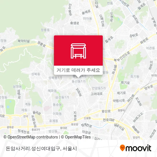 돈암사거리.성신여대입구 지도