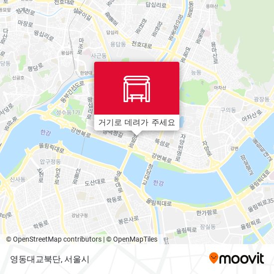 영동대교북단 지도