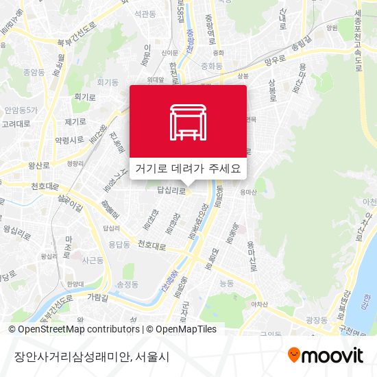 장안사거리삼성래미안 지도