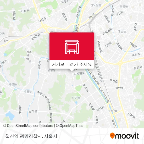 철산역.광명경찰서 지도