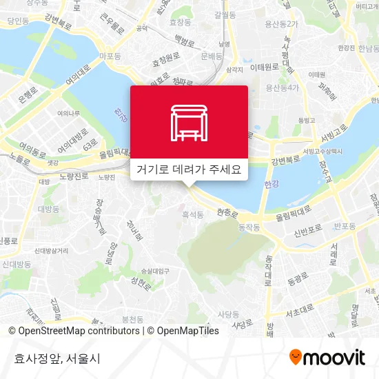 효사정앞 지도