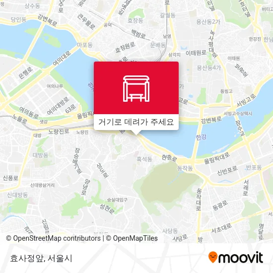효사정앞 지도