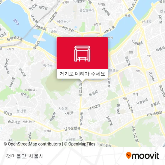 갯마을앞 지도