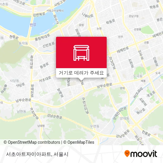 서초아트자이아파트 지도
