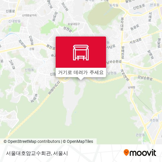 서울대호암교수회관 지도