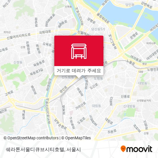 쉐라톤서울디큐브시티호텔 지도