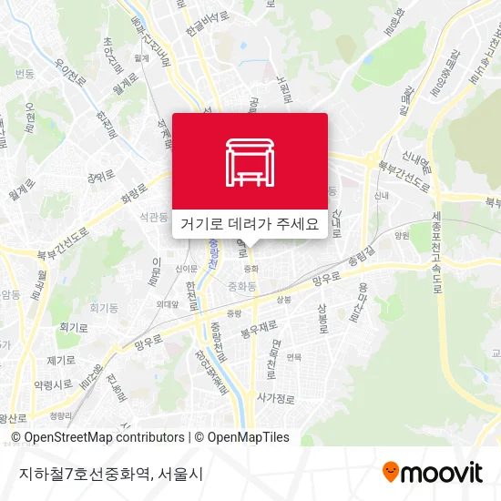 지하철7호선중화역 지도